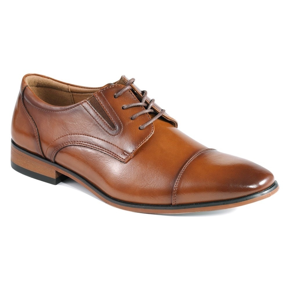 GUESS Men's Sulai Cap Toe Lace Up Dress Oxfords- Size 9M